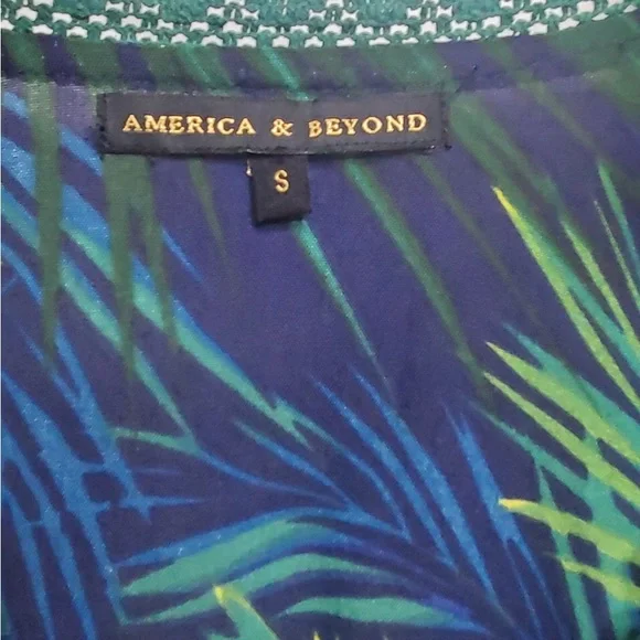 America & Beyond Dress Dark Green size Medium - Picture 3 of 6
